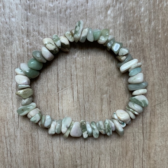 βοΈRESTOCKED Green Flower Agate Bracelet β’ Handmade Jewelry β’ Agate Jewelry - Picture 7 of 14